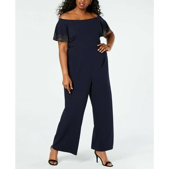 Calvin Klein Pants Jumpsuits Calvin Klein Plus Size Navy